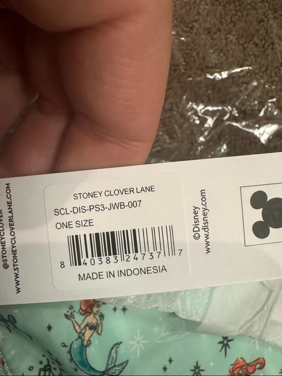 Stoney Clover Lane Ariel Disney Princess Print Crossbody Fanny Pack - Picture 4 of 4